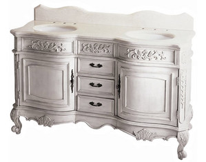 Belle Foret Double Basin Vanity with Backsplash - FREE Inside Delivery!