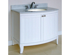 Empire 24 inch White Malibu 100 Collection Bathroom Vanity - FREE Inside Delivery!