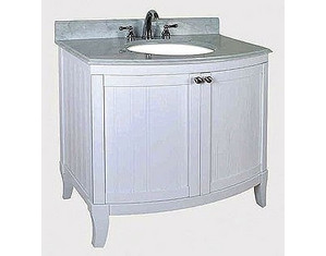 Empire 36 inch White Malibu 100 Collection Bathroom Vanity - FREE Inside Delivery!