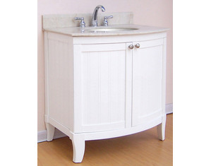 Empire 48 inch White Malibu 100 Collection Bathroom Vanity - FREE Inside Delivery!