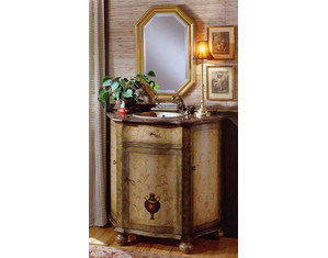 Fairfax Home Furnishings 260010B Designer Vanity with Brown Marble Top