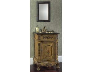 Fairfax Home Furnishings 260086 Powder Room Vanity with Black Granite Top