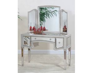 Ultimate Accents Manhattan Dressing Table and Mirror