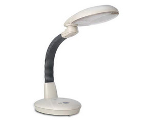 Sunpentown EasyEye Energy Saving Desk Lamp with Ionzier in Grey (4-tubes bulb)