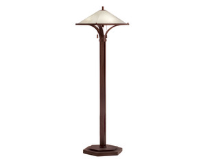 Kalco Lighting Pasadena with Meringue White Glass Floor Lamp - Fast FREE FedEx Shipping!