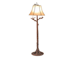 Kalco Lighting Ponderosa with Buckskin Shade Floor Lamp - Fast FREE FedEx Shipping!