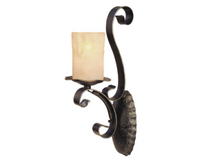 Forte Lighting 2182-01-11 Nature Iron Wall Sconce - Fast FREE FedEx Shipping!