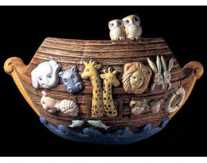Justice Design KID-3335 Kid's Room Collection Noah's Ark Wall Sconce