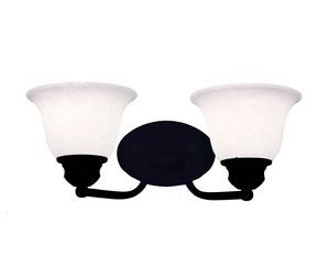 Z-Lite 100-2V-MB Huntingdale 2 Light Vanity Matte Black