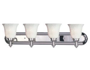 Z-Lite 301-4V-CH-WM6 Hollywood 4 Light Vanity Chrome
