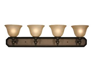 Z-Lite 901-4V-BAC Clayton 4 Light Vanity Burnt Antique Copper