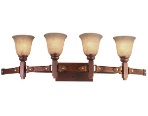 Kalco Lighting Rodeo DR 4 Light Bath Wall Sconce - Fast FREE FedEx Shipping!