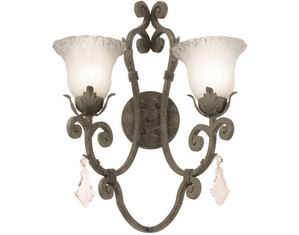 Kalco Lighting Wellington 2 Light Wall Bracket - Fast FREE FedEx Shipping!