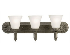 Westinghouse Lighting Provincial Three-Light Wall Sconce in Excavated Bronze