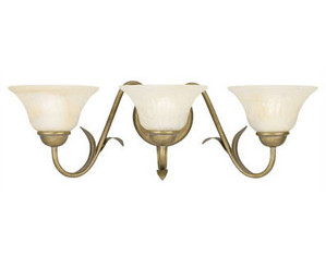 Westinghouse Lighting Three-Light Wall Sconce in Cozumel Gold - Fast FREE FedEx Shipping!