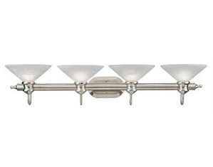Westinghouse Lighting Winchester Four-Light Wall Sconce in Brushed Nickel