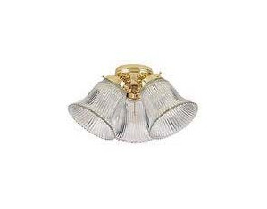 Westinghouse Lighting 3-Light Clear Ribbed Glass Ceiling Fan Light Kit - Fast FREE FedEx Shipping!
