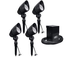 Malibu 4 Piece Halogen Flood Light Kit