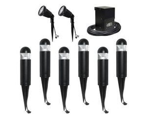 Malibu 8 Piece Bollard/Flood Light Kit