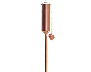 Unique Arts Copper Plated Stainless Steel Garden Torch
