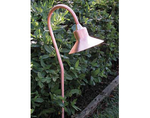 Focus PL-15-COP Copper Bell Goose Neck 12 Volt Path Light - Fast FREE FedEx Shipping!