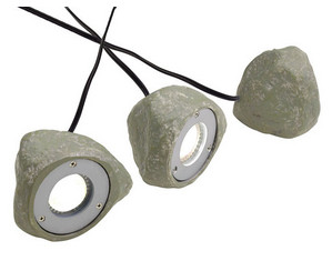Lite Source LS-1913 Garden II Three-Rock Landscape Light - Fast FREE FedEx Shipping!