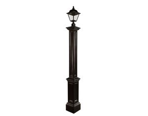 Mayne Signature Lamp Post Black w/Mount
