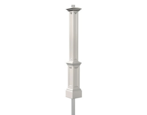 Mayne Signature Lamp Post WH w/Mount