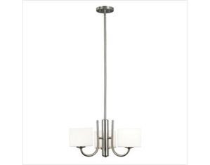 Kenroy Home Matrielle 3 Light Chandelier 80330BS
