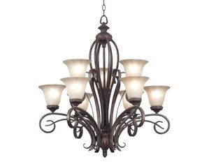 Kenroy Home Rochester 9 Light Chandelier 91039AT
