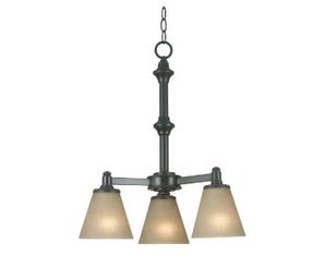 Kenroy Home Tallow 3 Light Chandelier (91753BP)