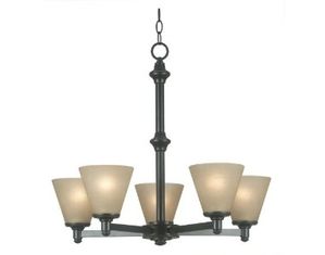 Kenroy Home Tallow 5 Light Chandelier (91755BP)