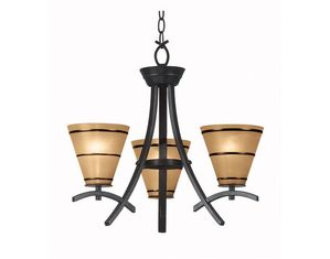 Kenroy Home Wright 3 Light Chandelier 90083ORB