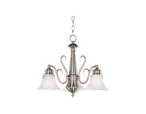 Kenroy Home Wynwood 3 Light Chandelier (91399BS)