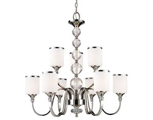 Z-Lite 307-9-CH Cosmopolitan 9 Light Candelabra Chrome