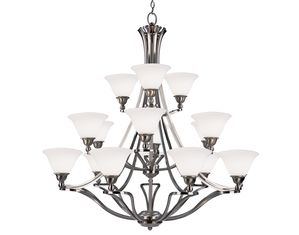 Z-Lite 316-18 Carlisle 18 Light Candelabra Brushed Nickel