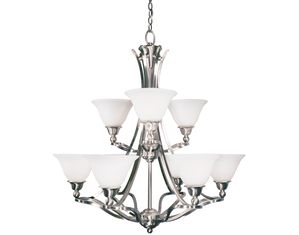Z-Lite 316-9 Carlisle 9 Light Candelabra Brushed Nickel