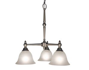 Z-Lite 901-3D-BN Clayton 3 Light Candelabra Brushed Nickel