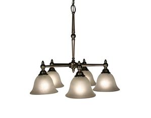 Z-Lite 901-5D-BAC Clayton 5 Light Candelabra Burnt Antique Copper