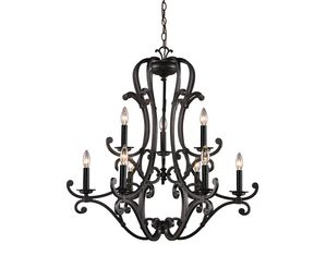 Z-Lite 903-9 Chateau 9 Light Candelabra Dark Bronze