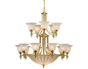 Dolan Designs 668-14 Polished Brass Chandelier - Fast FREE FedEx Shipping!