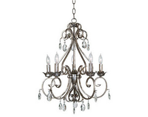 Kenroy Home 91345 Antoinette 5-Light Chandelier - Fast FREE FedEx Shipping!
