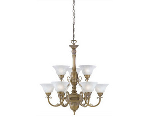 Westinghouse Lighting 67239 Santa Moritz Nine Light Chandelier