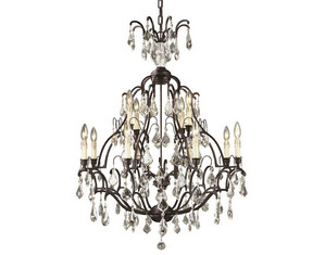 World Imports 2614-89 Lead Crystal Chandelier - Fast FREE FedEx Shipping!