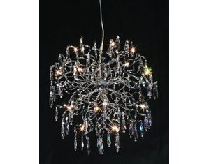 Control Brands Medusa Design Chandelier dressed with 24% Lead Crystals Ceiling Light