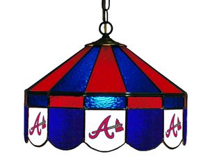 Imperial Atlanta Braves 16 inch Glass Swag Lamp 18-3010