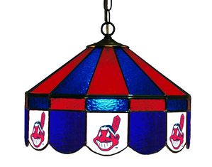 Imperial Cleveland Indians 16 inch Glass Swag Lamp 18-3004
