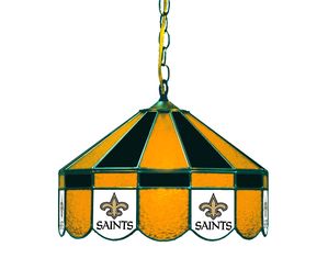 Imperial New Orleans Saints 16 inch Glass Swag Lamp 18-4031