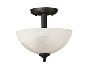 Kenroy Home Hamilton 2 Light Semi-Flush (91384BRZ)