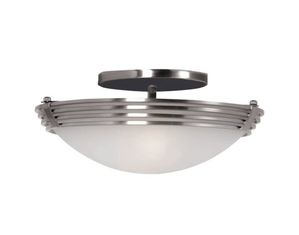 Kenroy Home Lumix 2 Light Semi Flush (91847BS)